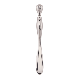Eye Cream Stick Roller For Face Metal Spatula Puff Applicator Eye Cream Massager Facial Cream Massage Sticks Eye Metal Makeup Spatula Eye Wand 10 (Color: Silver)